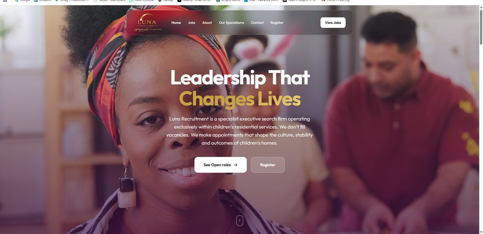 Luna Recruitment careers website